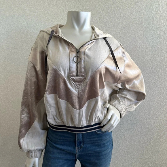 FREE PEOPLE Movement Starshine Cropped Quarter Zip Hoodie - Picture 7 of 14